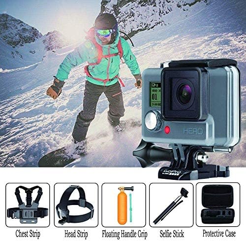 Navitech 18-in-1 Akció Kamera Tartozékok Combo Kit EVA Esetben - Kompatibilis Lintern Pro Rendkívüli Akció Kamera