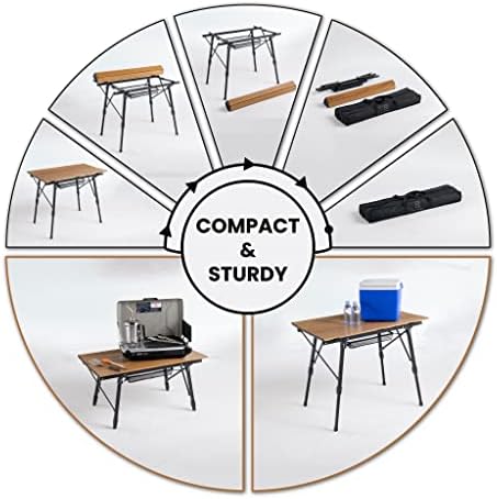 Baltoro-Hordozható Összecsukható Asztal Piknik, Kemping Asztal, Hogy Hajtsa fel a Könnyű, Alumínium Összecsukható Asztal