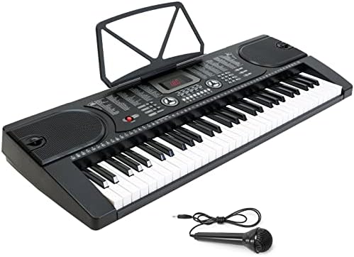 ZEYADA Digitális Zongora Billentyűzet 61 Billentyű - Hordozható Elektronikus Eszköz Álljon a Zene Billentyűzet