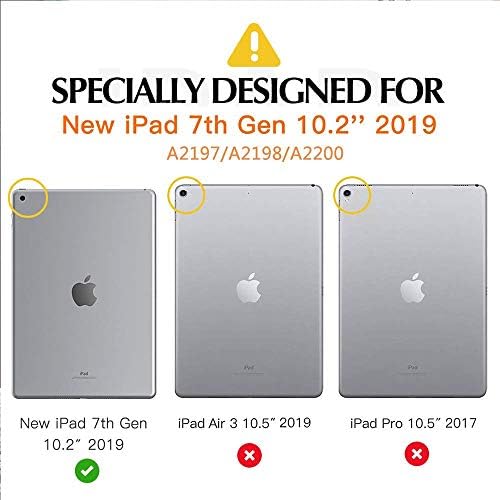 MAYCARI iPad 10.2 Esetben Corgi Kutya 2019 7. Generációs iPad Esetében tolltartó, Aranyos Állat, Hátra Shell Védő Ütésálló