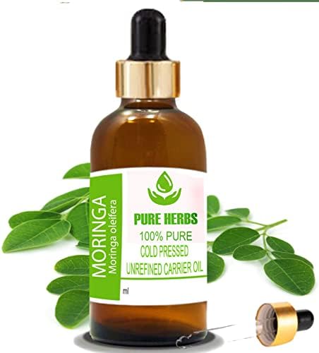 Tiszta Gyógynövények, Moringa (Moringa oleifera) Pure & Natural Therapeautic Minőségű Hordozó Olaj Cseppentő 50ml