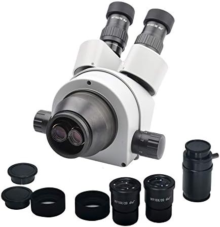 ZXYAN Mikroszkóp Kiegészítők 7-45X Trinocular Sztereó Mikroszkóp Fej Simul-Fokális WF10X/20 Szemlencse Kiegészítő Objektív