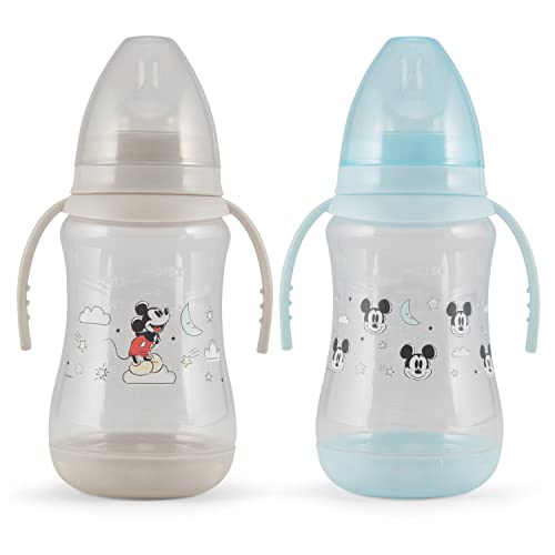 Disney 2 Csomag 10 Gramm cumisüveg a Karaktert Nyomtat Színes Takaró Dupla Fogantyú - BPA Mentes, Könnyen tisztítható