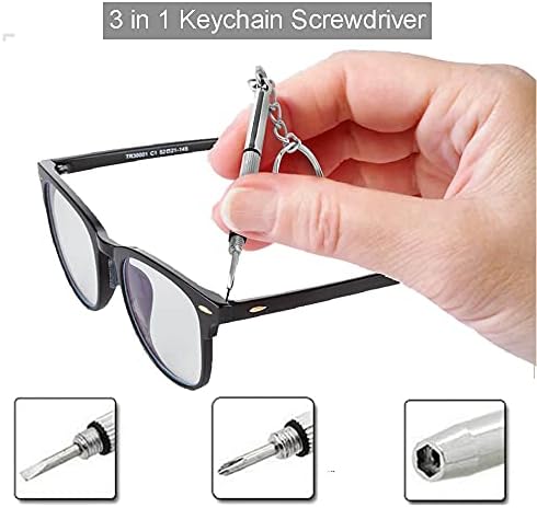 Szemüveg Szemüveg Csavarhúzó, Mini Szemüveg Szemüveg Javító Készlet, Multifunkcionális Kis Csavarhúzót a Laptop, Nézni(Sárga)