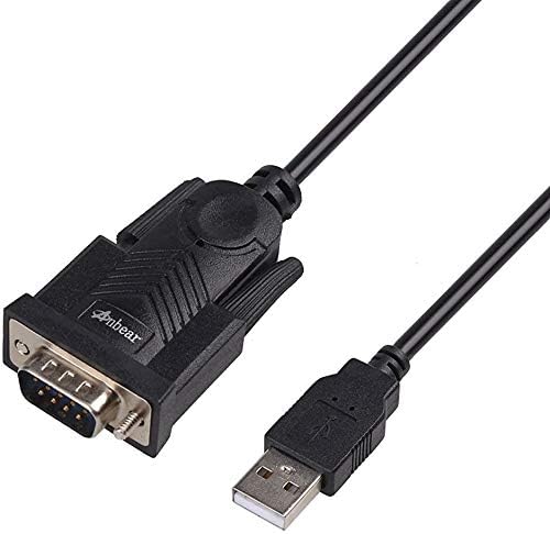 Anbear USB-RS232 Kábel DB9 (5 FT), AnbearUSB 2.0 Soros Kábel Férfi Egy Átalakító Adapter PL2303 Chipset Windows 10, 8.1,