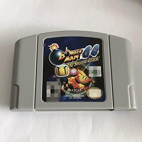 Esvney Bomberman 64: A Második Támadás! -Alkalmas Nintendo 64 N64 Videó Játék Kazetta Konzol MINKET Verzió