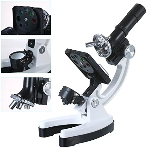 n/a HM1200 Nagy Felbontású Professzionális Fém Trinocular Mikroszkóp, Nagyító 100X-1200X Nagy Szemlencse a fényforrás