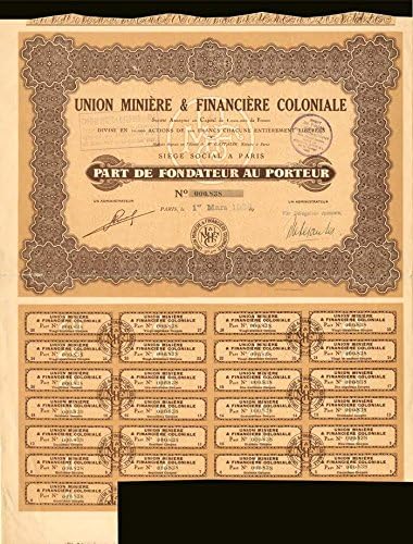 Uniós Miniere, valamint Financiere Coloniale