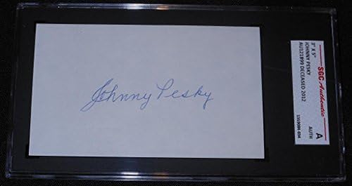 A Boston Red Sox Johnny Bosszantó Autogramot 3x5 Index Aláírt Kártya CSKP Asztalon - MLB Vágott Aláírás