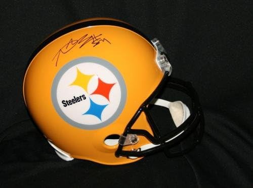 ANTONIO BROWN Aláírt Pittsburgh Steelers PRIMITIVIZMUS Sisak Autogramot SZÖVETSÉG Tanú - Dedikált NFL Sisak
