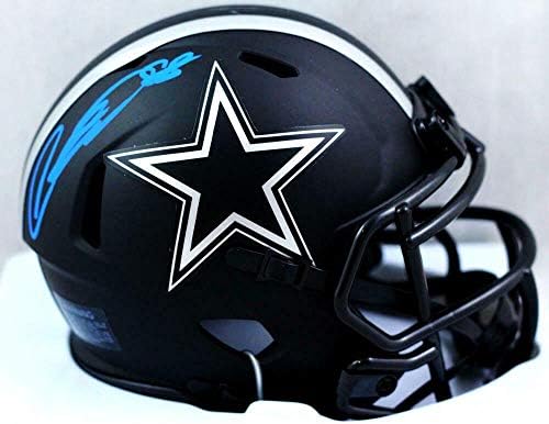 CeeDee Bárány Aláírt Dallas Cowboys Napfogyatkozás Sebesség Mini Sisak - Fanatikusok Auth *Kék - Dedikált NFL Mini Sisak